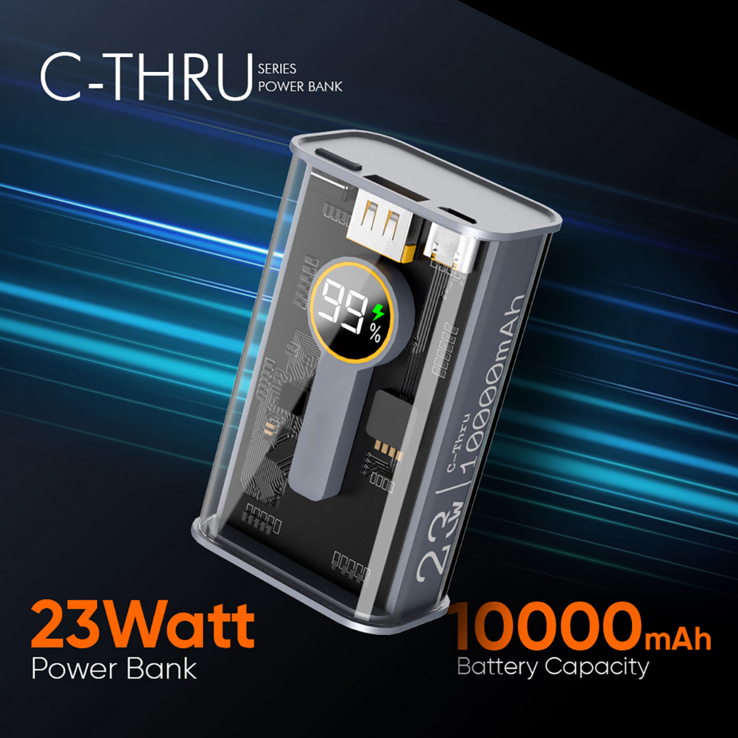 C-Thru 10000mAh Power Bank