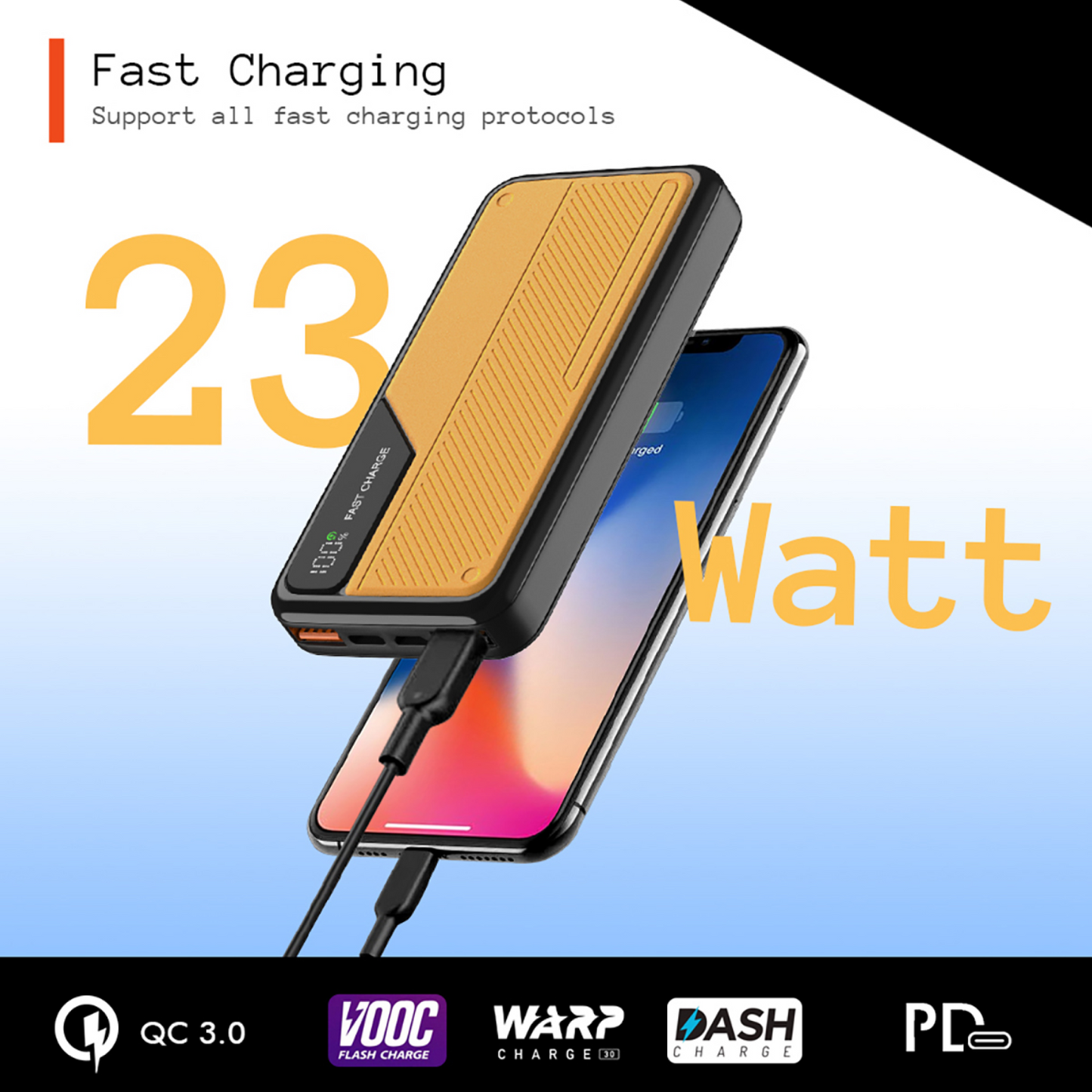 3.0 Fast Charging (23W) Power Bank