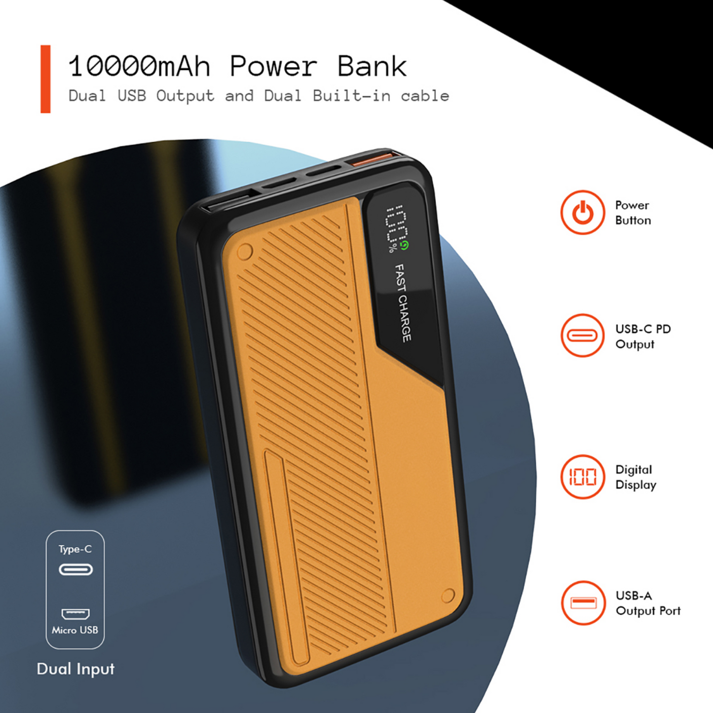 3.0 Fast Charging (23W) Power Bank