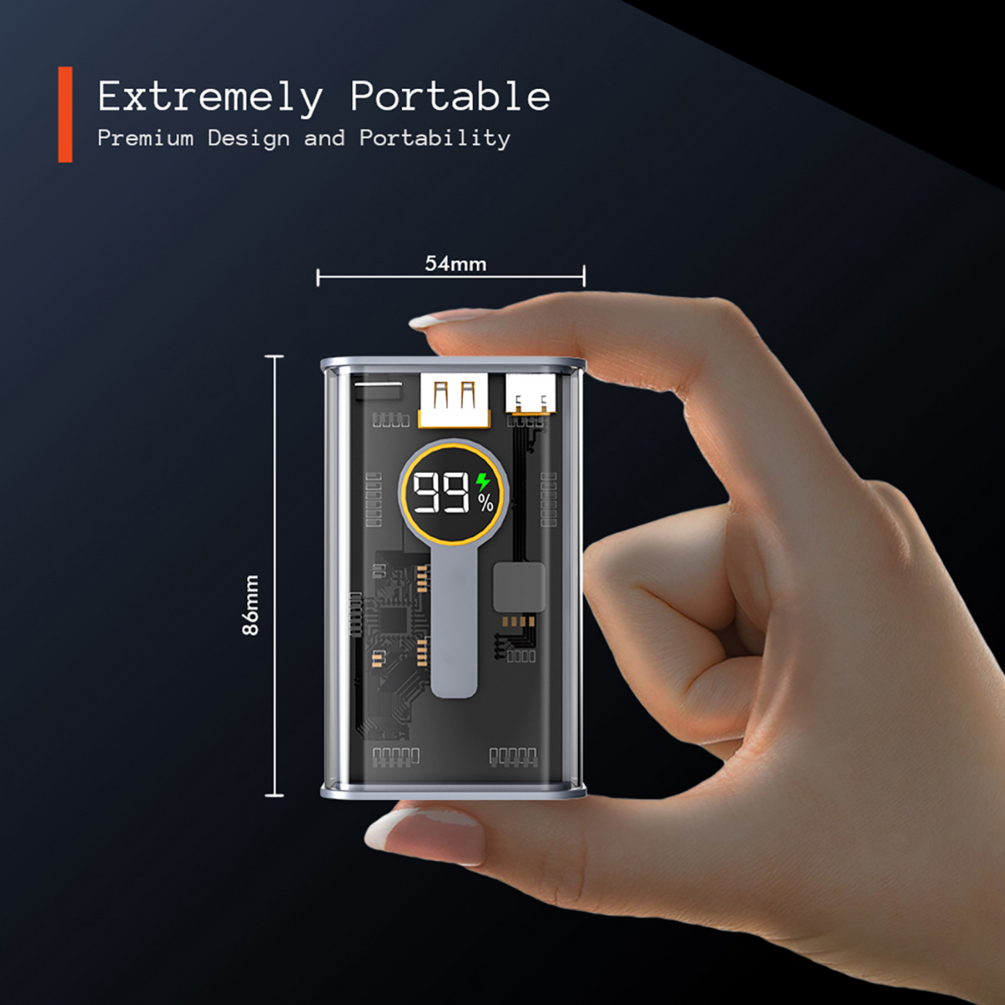 C-Thru 10000mAh Power Bank