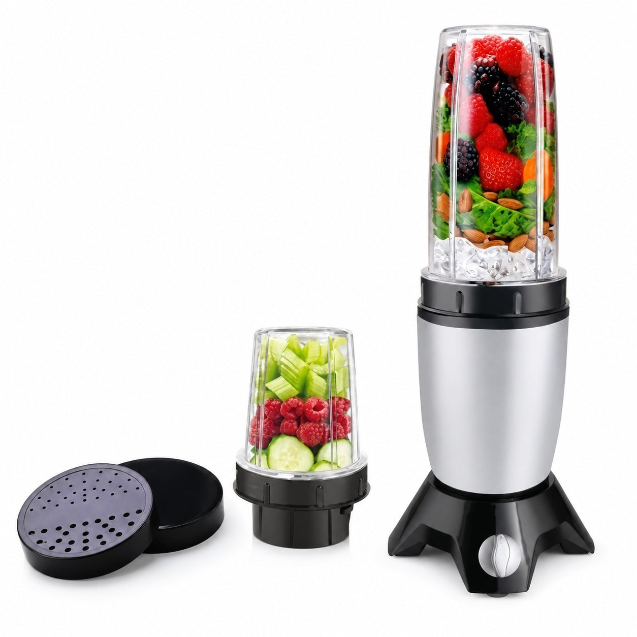 Instaplay Nutri Blender 500 W Mixer Grinder With 2 Jars,SilverBlack