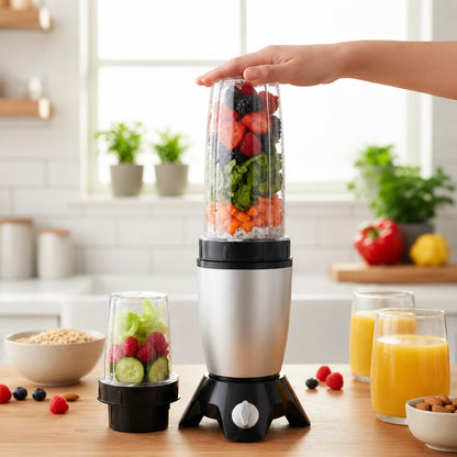 Instaplay Nutri Blender 500 W Mixer Grinder With 2 Jars,SilverBlack