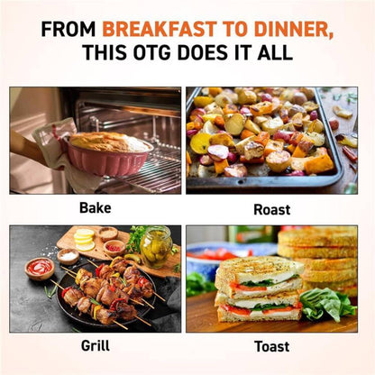 Instaplay OTG Oven Toaster Griller 12 Litre 1000W with Temperature Control for Baking Grilling and Toasting