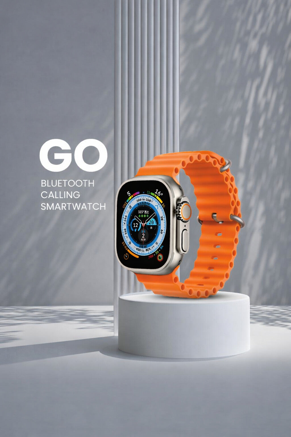INSTAFIT PRO- Metal Finish Strap Style, Bluetooth Calling, Smartwatch