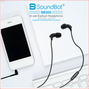 SoundBot SB305 Ergonomic Secure-Fit Wired Headset