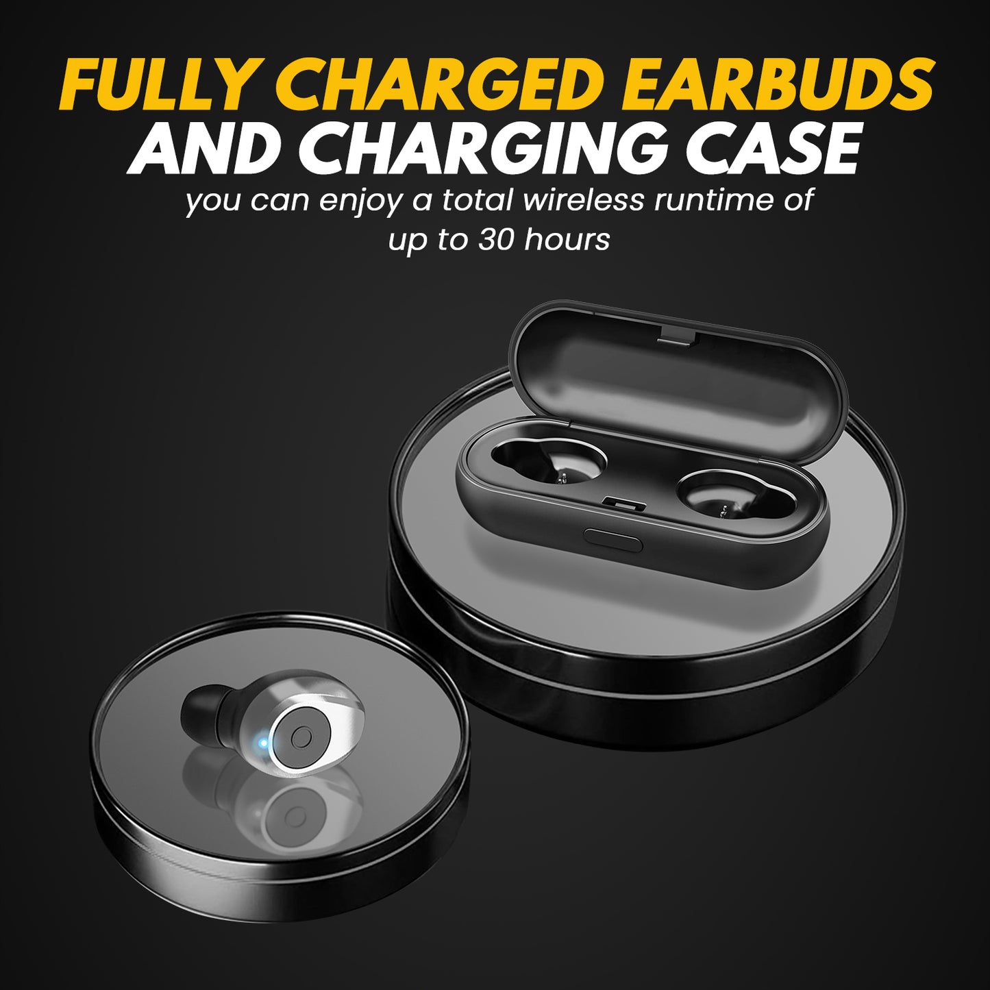 InstaShots (TWS Buds) Bluetooth Wireless Earbuds with Mic