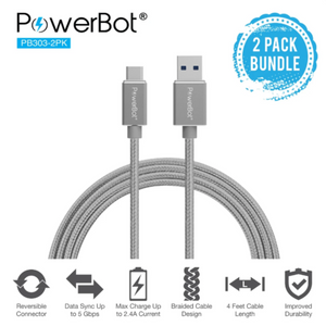 Soundbot® POWERBOT® PB303 2PK DATA SYNC CHARGE CABLE 2-PACK 4