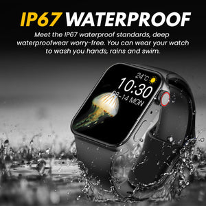 Insta Fit Waterproof Unisex Smartwatch - Fitness & Activity Tracker