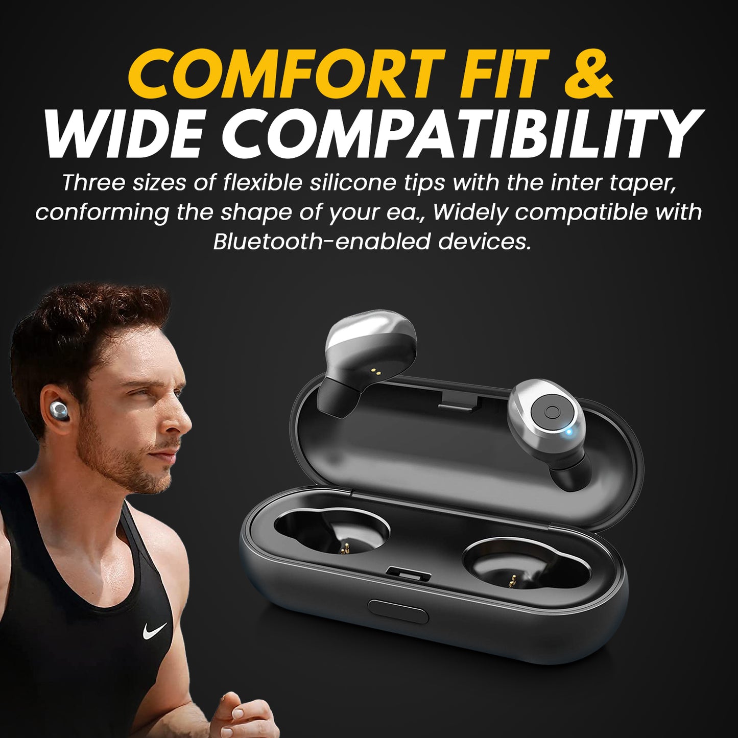 InstaShots (TWS Buds) Bluetooth Wireless Earbuds with Mic