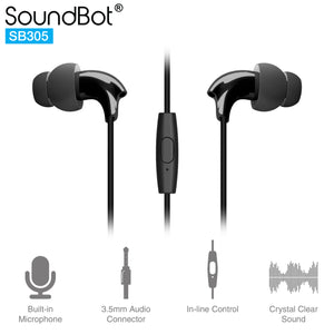 SoundBot SB305 Ergonomic Secure-Fit Wired Headset