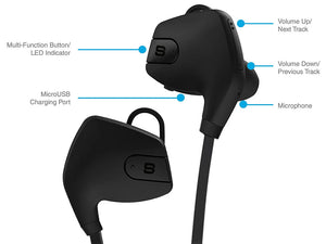 SoundBot SB565 Stereo Bluetooth 4.0 Sports-Active Wireless Headset